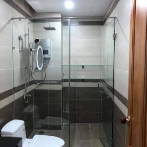 Phòng tắm kính cửa mở 1 vách
